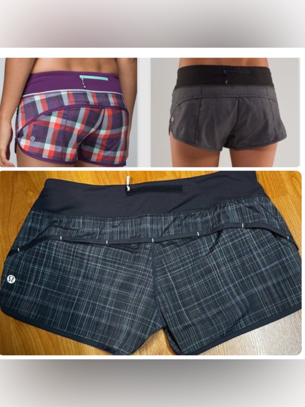 NWOT Lululemon Run: Speed Short *Rare - Coal Pig Pink Shale Stripe/Coal (Size 6)